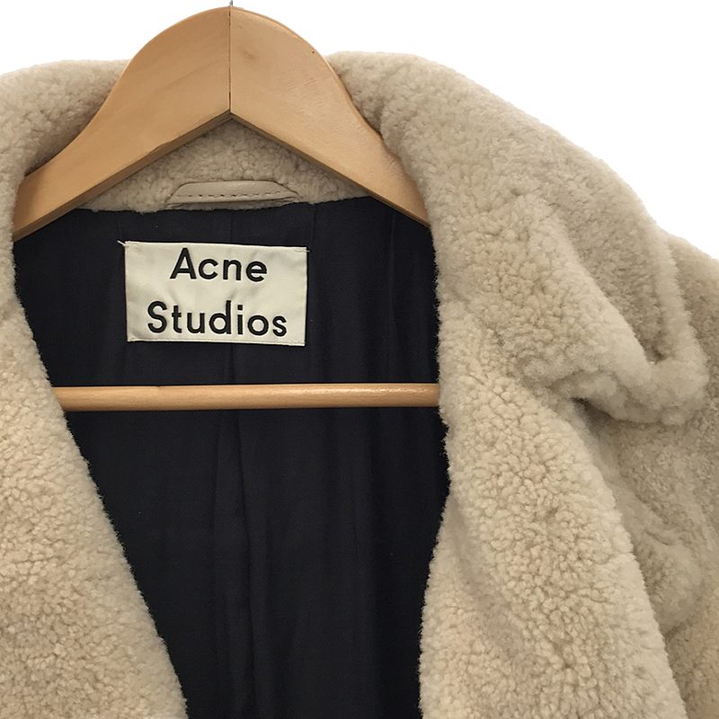 Acne Studios / アクネストゥディオズ MERLYN SHEAR ラムシアリング ダブルライダースジャケット