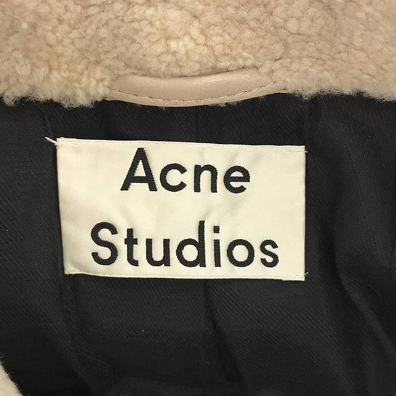 Acne Studios / アクネストゥディオズ MERLYN SHEAR ラムシアリング ダブルライダースジャケット