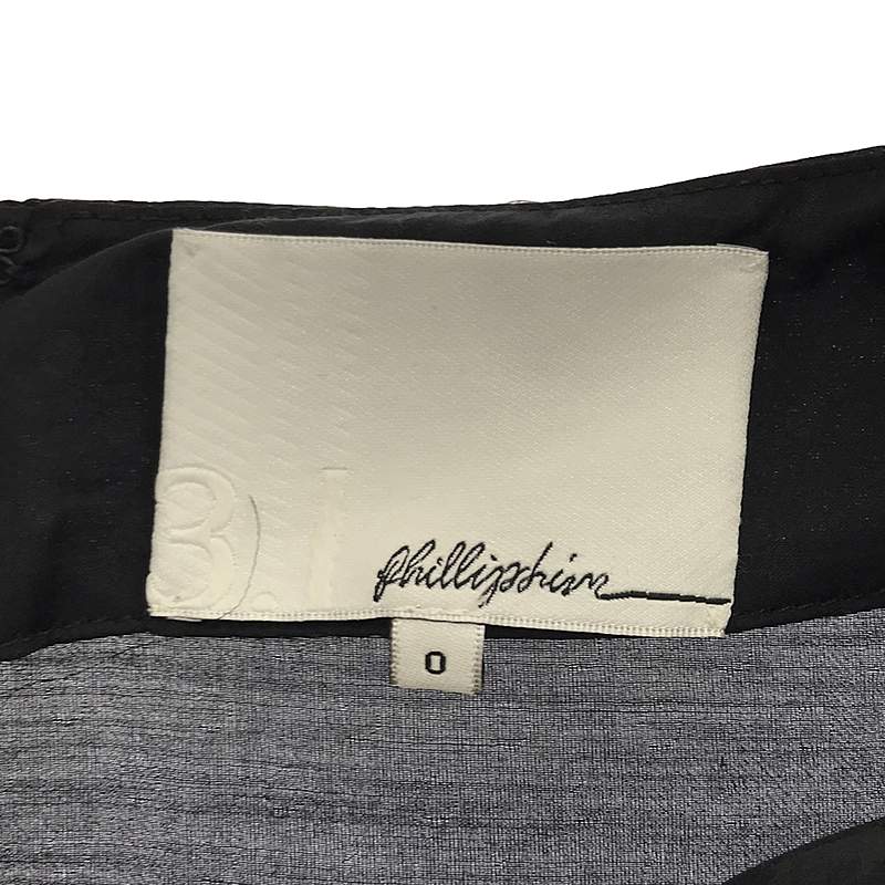 3.1 Phillip Lim / スリーワンフィリップリム シルク ドットフロントリボンワンピース