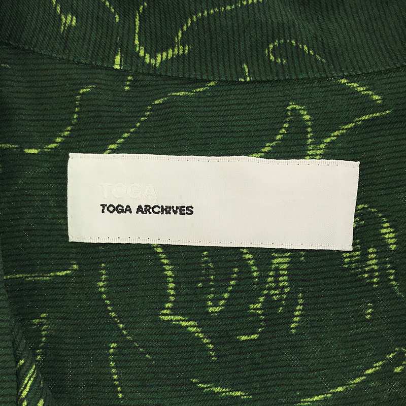 TOGA / トーガ ARCHIVES INNER PRINT SHIRT プリントシャツ ユニセックス