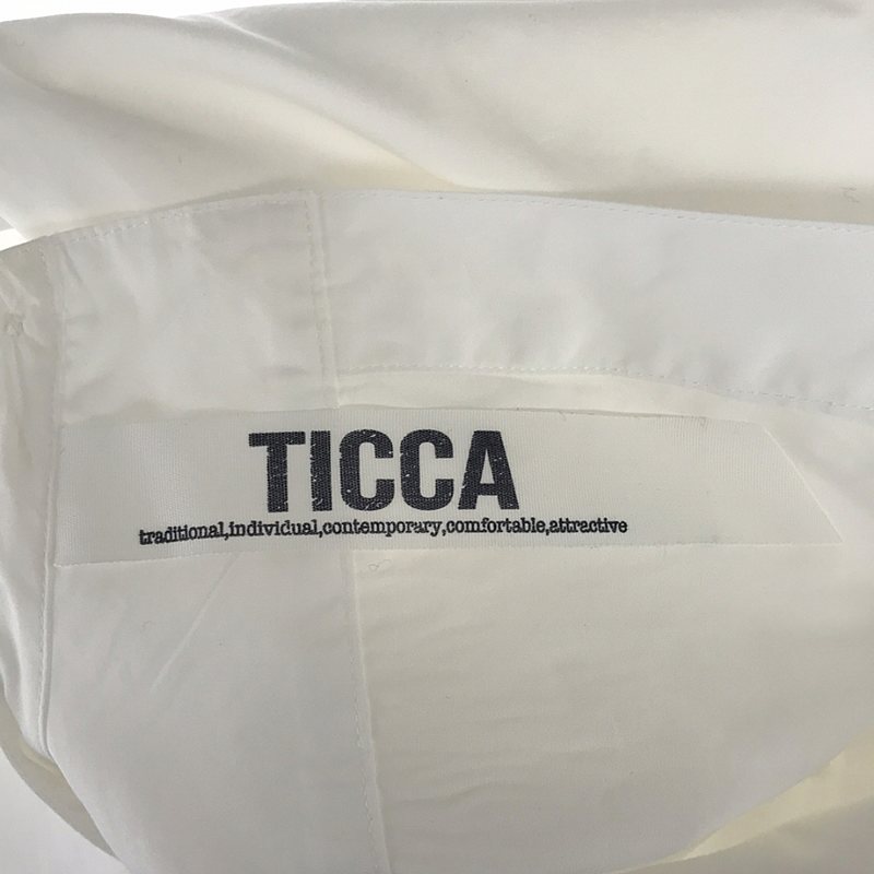 TICCA / ティッカ ノーカラー プルオーバーシャツ