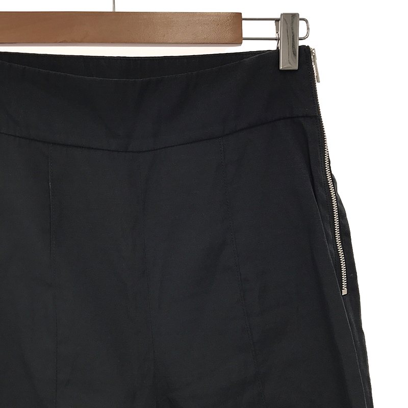 DES PRES / デプレ ポリエステルリネン サイドジップワイドパンツ