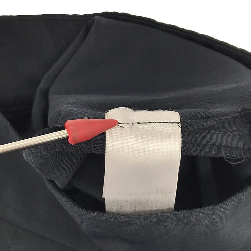 DES PRES / デプレ ポリエステルリネン サイドジップワイドパンツ