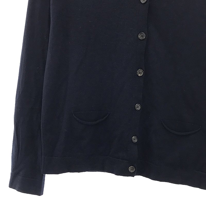 MARGARET HOWELL / マーガレットハウエル × JOHN SMEDLEY ジョンスメドレー別注 ウール ハイゲージ Vネック ニットカーディガン