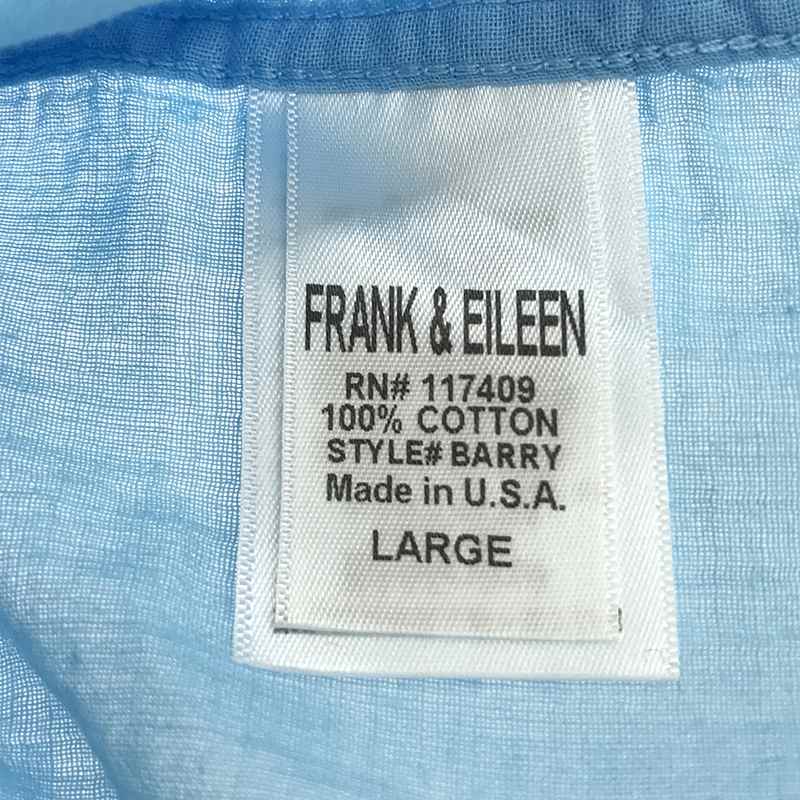 Frank&Eileen / フランクアンドアイリーン BARRY コットン オープンカラーシャツ