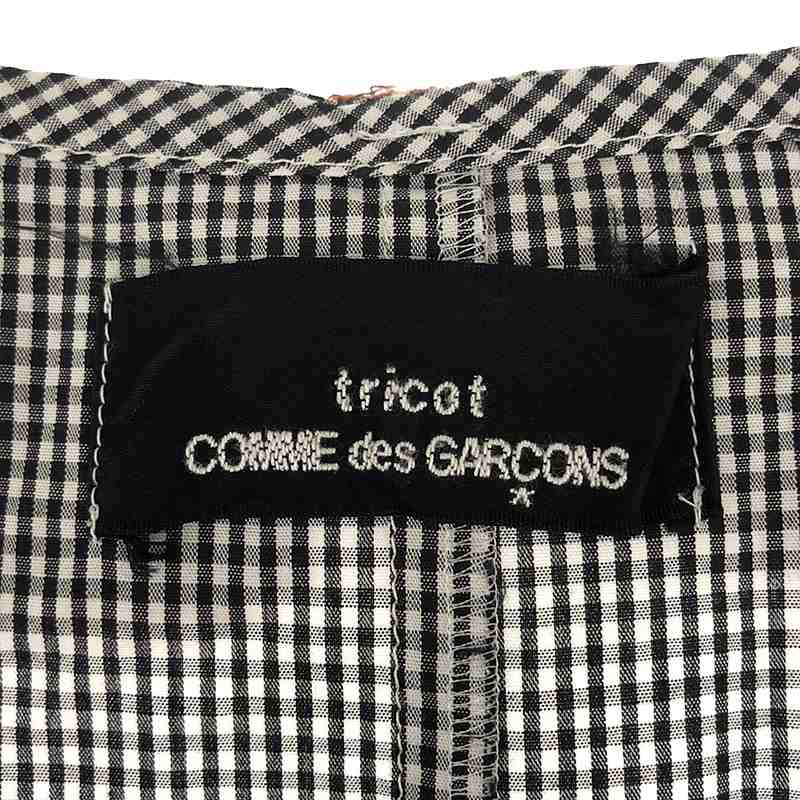 tricot COMME des GARCONS / トリココムデギャルソン ギンガムチェック ノースリーブワンピース