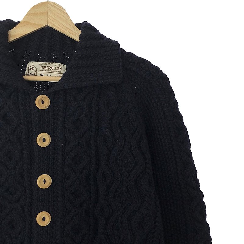 INVERALLAN / インバーアラン 3A ケーブル アラン ニットカーディガン