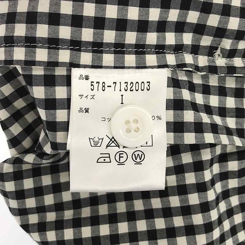 MARGARET HOWELL / マーガレットハウエル コットンポプリン ギンガムチェック タック プリーツスカート