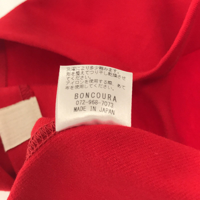 BONCOURA / ボンクラ クールネックコットン ポケットTシャツ