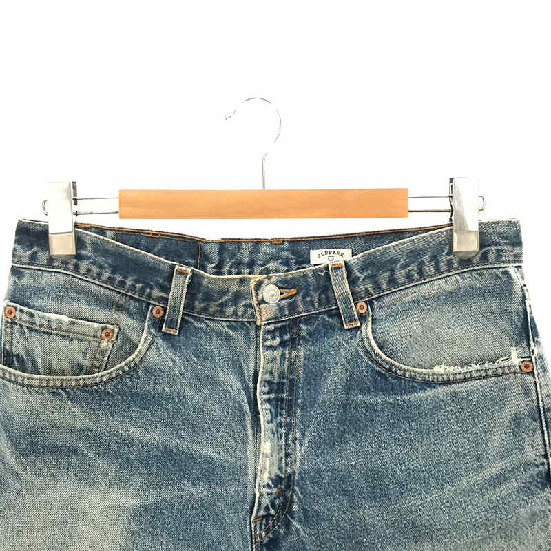 OLD PARK / オールドパーク ×Levi's 505 ブラックデニムパンツ リメイク ダメージ加工 リーバイス