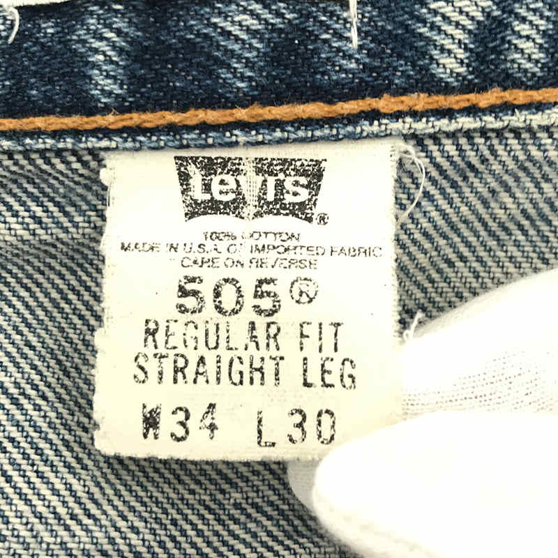 OLD PARK / オールドパーク ×Levi's 505 ブラックデニムパンツ リメイク ダメージ加工 リーバイス