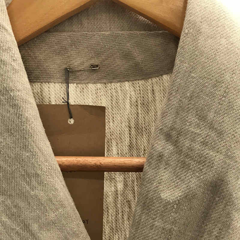 37 リネンガウン ショールカラーコートfog linen work / フォグリネンワーク