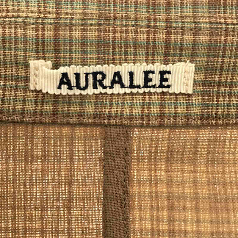 AURALEE / オーラリー HARD TWIST WOOL DOUBLE FACE CHECK BLOUZON ジャケット