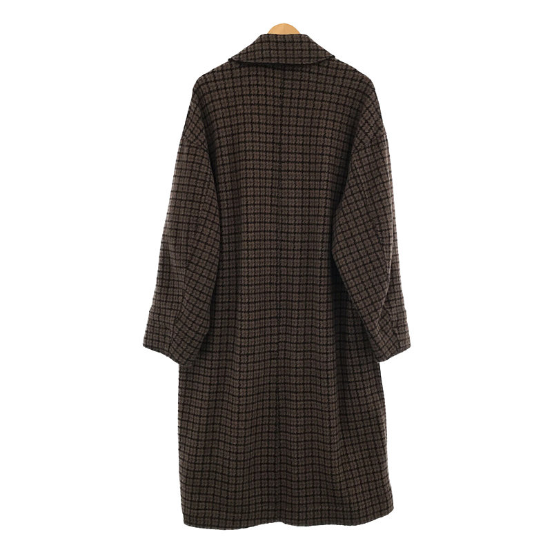 YOKE DOUBLE JQUARD KNIT BAL COLLAR COAT - ステンカラーコート