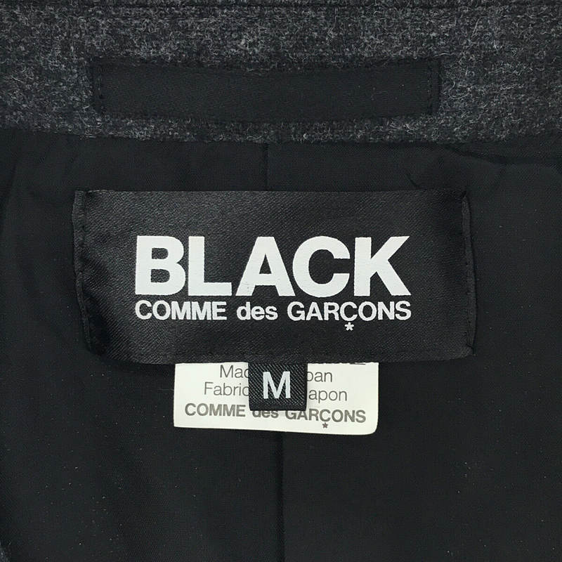 BLACK COMME des GARCONS / ブラックコムデギャルソン ウール ラウンドカット テーラードジャケット