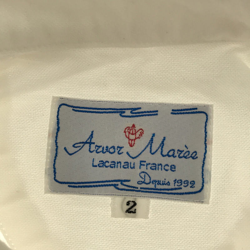 Arvor Maree / アルボーマレー タグ付き SAILOR SHIRT ロングスリーブ コットンシャツ