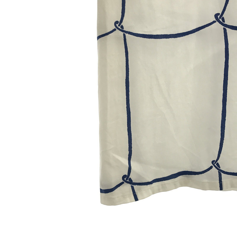 ribbon frame 半袖 コットンブラウス リボンフレームmina perhonen / ミナペルホネン