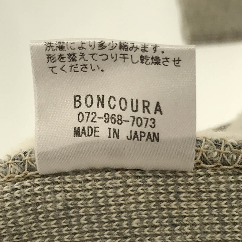 BONCOURA / ボンクラ タグ付き コットン ジップアップパーカー
