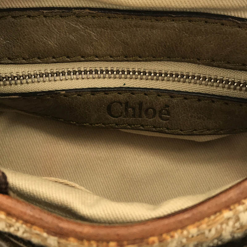 CHLOE / クロエ パディントン レザー切替 ハンドバッグ 保存袋あり