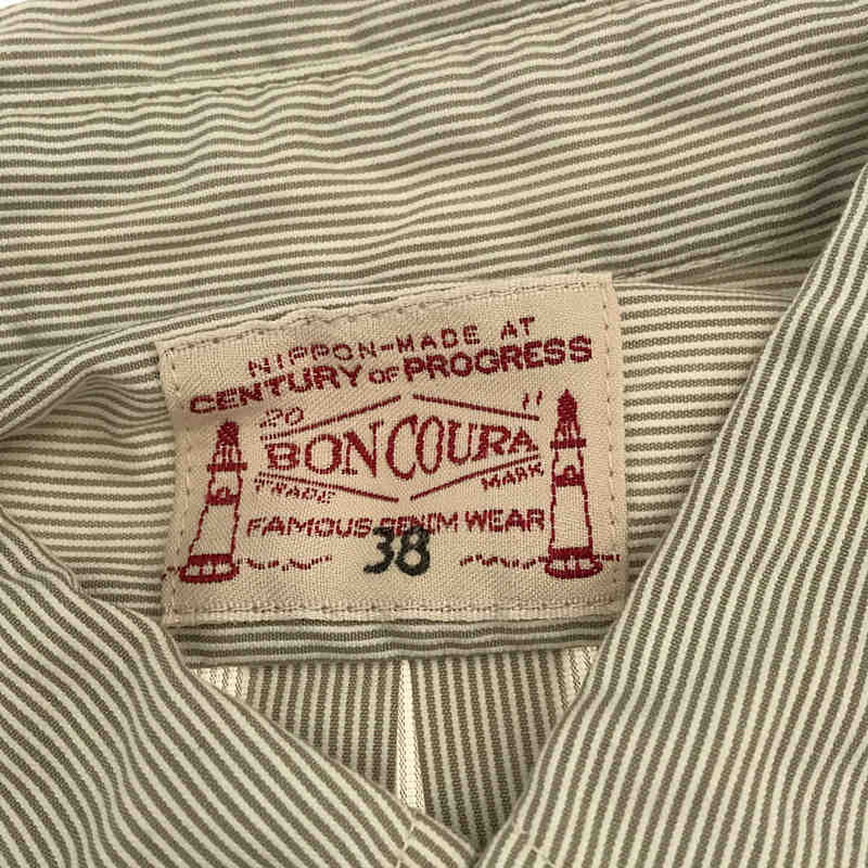 BONCOURA / ボンクラ ストライプ ボタンダウンシャツ