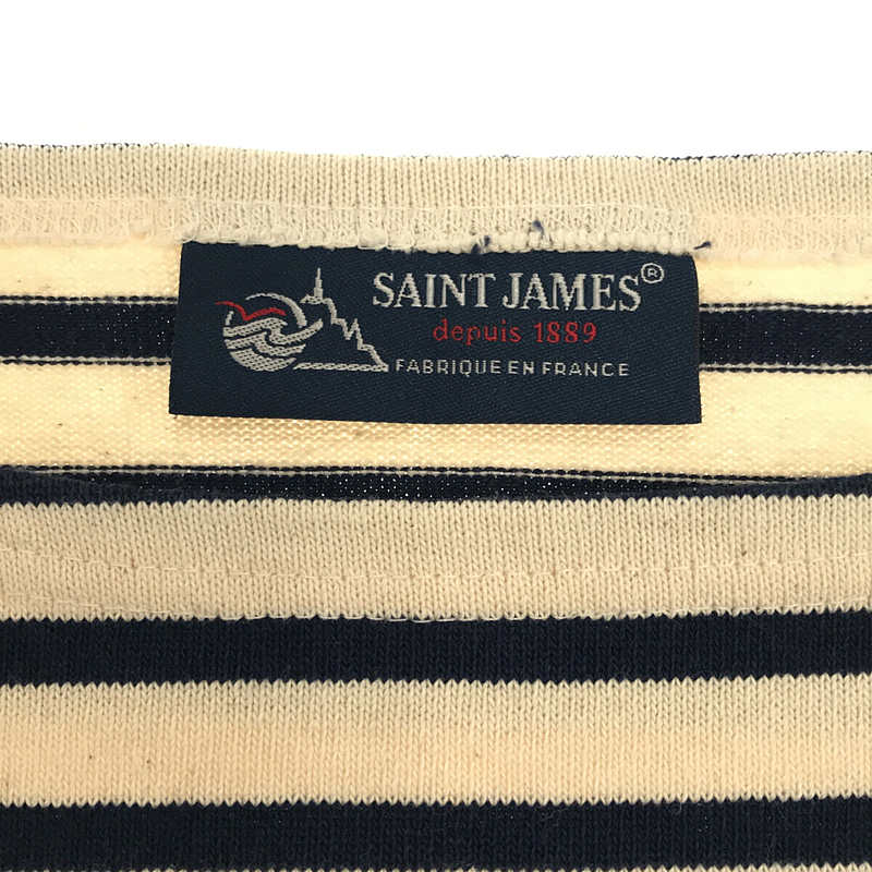 SAINT JAMES / セントジェームス OUESSANT LONG SLEEVE SHIRTS エルボー付き ウエッソンボートネック バスクTシャツ