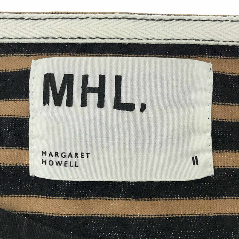 MHL. / エムエイチエル マーガレットハウエル コットンボーダーカットソー