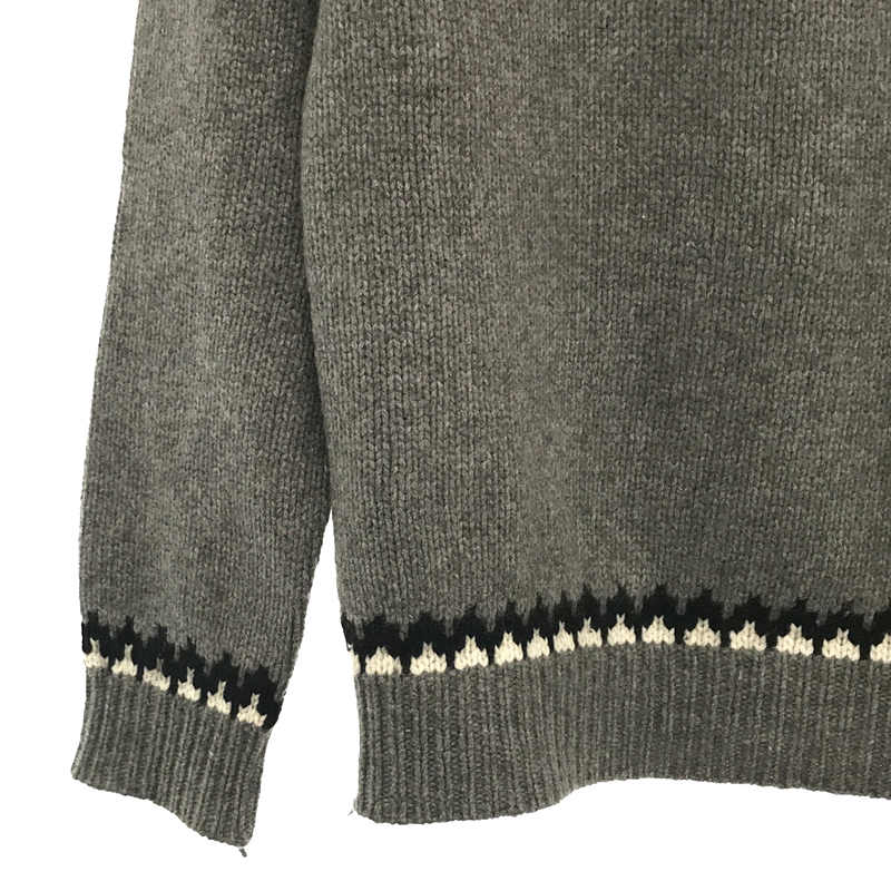 EDIFICE / エディフィス pure cashmere カシミヤ100％ ノルディック  モック ウールニットセーター