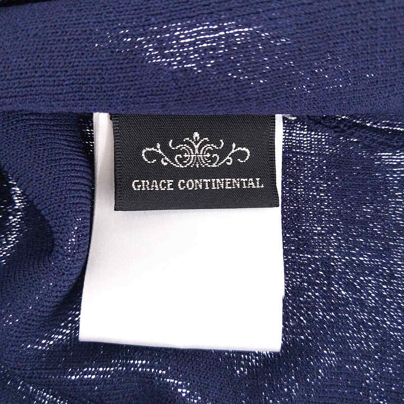 GRACE CONTINENTAL / グレースコンチネンタル 袖フリルVネックニットトップス