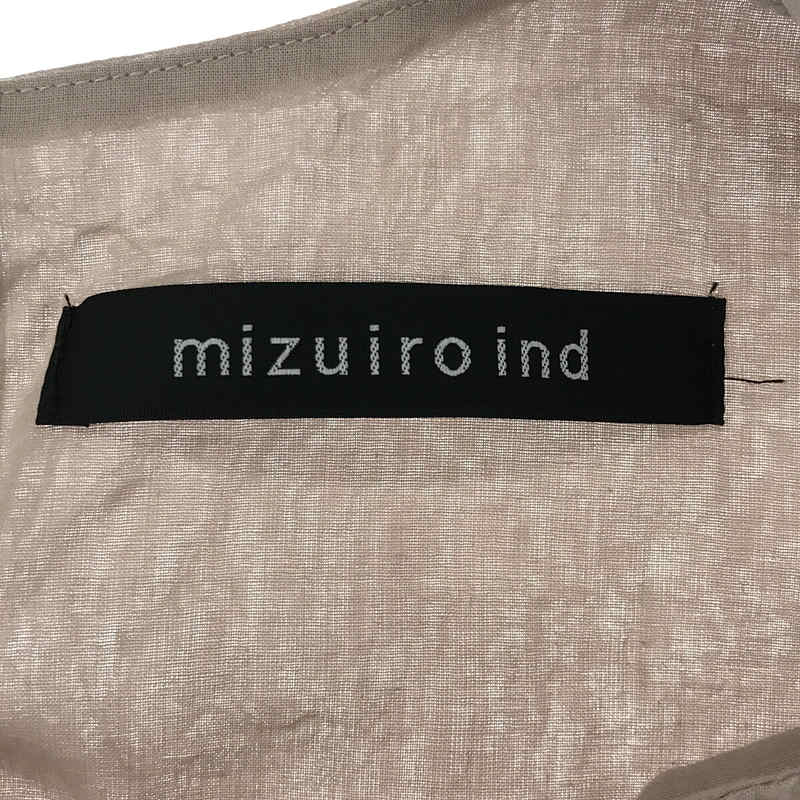 mizuiroind / ミズイロインド コットンレイヤードワンピース