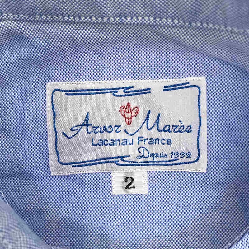 Arvor Maree / アルボーマレー タグ付き SAILOR SHIRT ロングスリーブ コットンシャツ