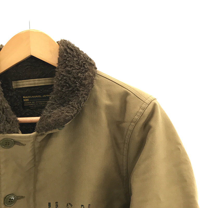 MARKAWARE / マーカウェア N-1 DECK JACKET アルパカ デッキジャケット ミリタリー ステンシル