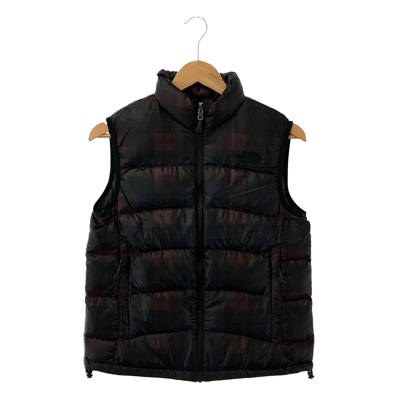 Novelty Aconcagua Vest チェック ダウンベスト