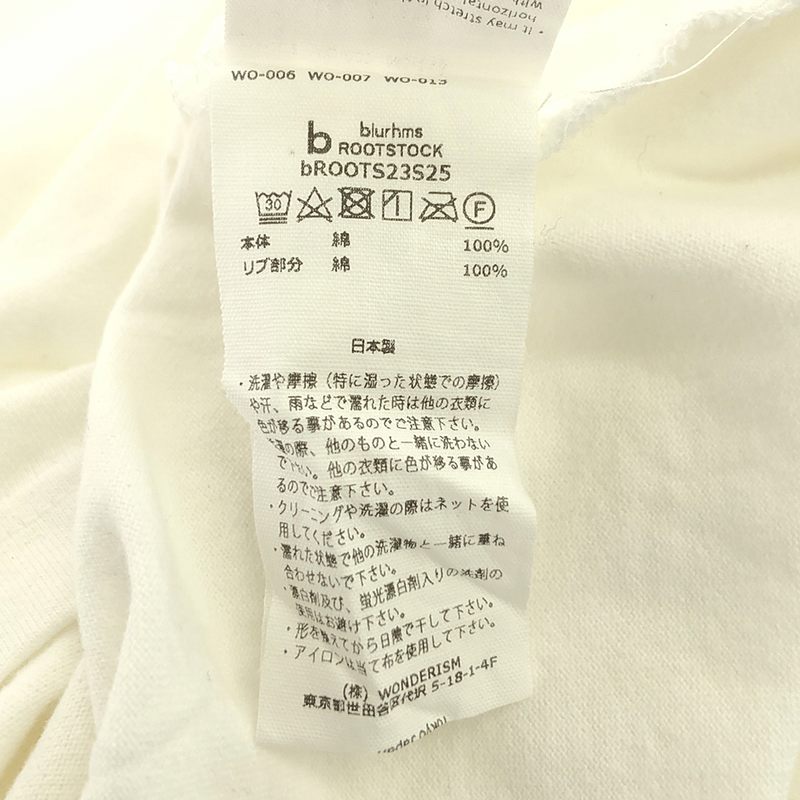 blurhms / ブラームス Classic Long-sleeve Tee クラシック ロングスリーブTシャツ