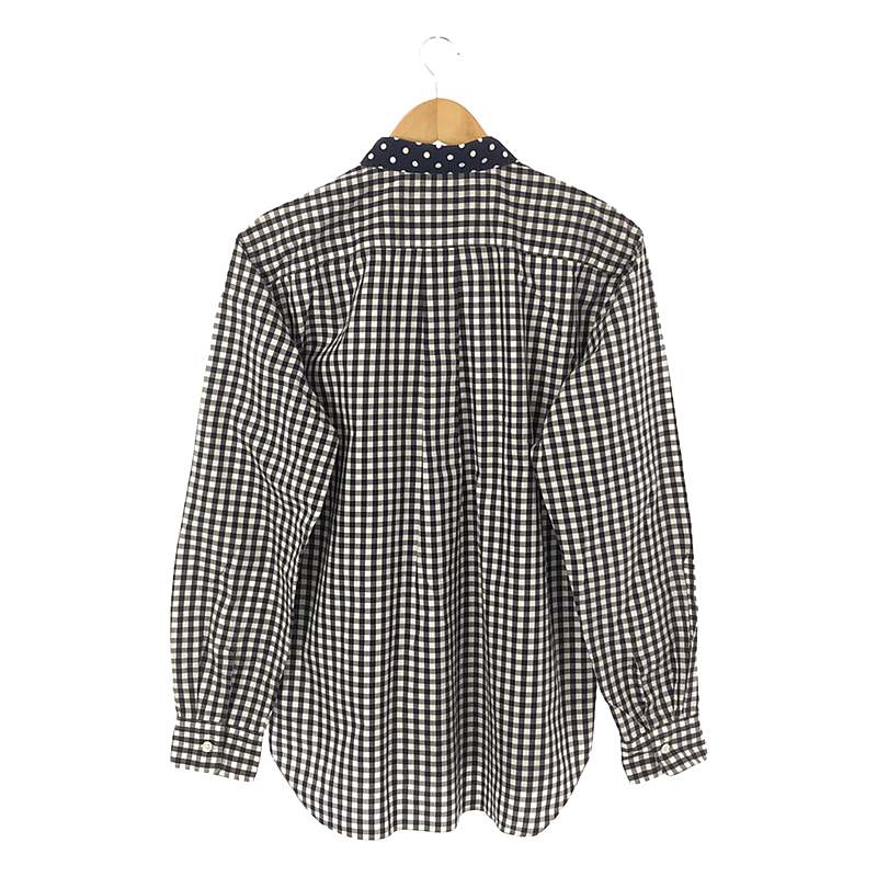 COMME des GARCONS HOMME DEUX / コムデギャルソンオムドゥ チェック ドット レギュラーカラーシャツ