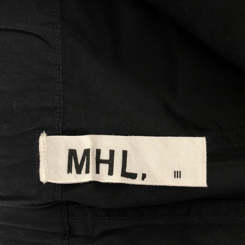 MHL. / エムエイチエルマーガレットハウエル ファインコンパクトコットンポプリン タックイージーパンツ