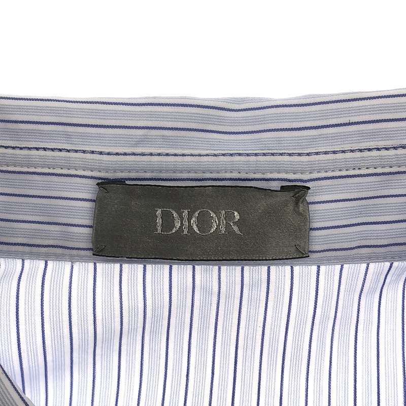 Dior / ディオール ロゴ刺しゅう ストライププルオーバーシャツ