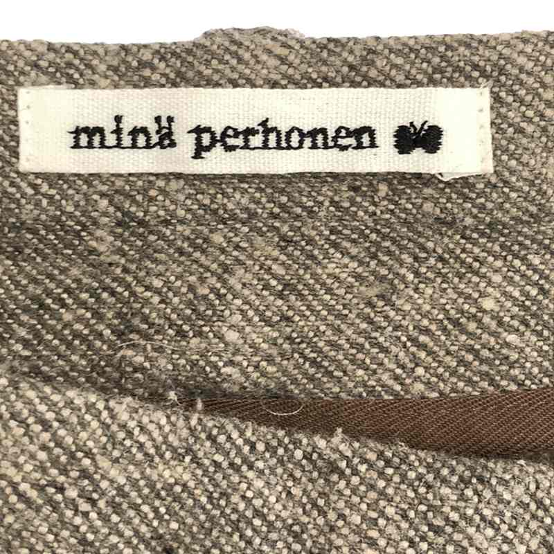 mina perhonen / ミナペルホネン pebble / シルク ウール タック スラックスパンツ