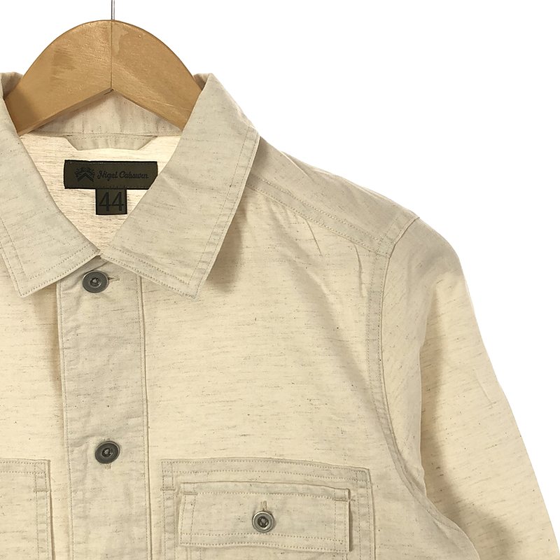 ​NIGEL CABOURN / ナイジェルケーボン UTILITY SHIRT コットン リネン ユーティリティシャツ