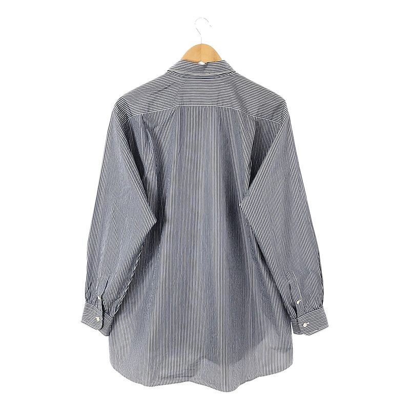 Kaptain Sunshine / キャプテンサンシャイン Regullar Collar Shirts シルク混 ストライプ レギュラーカラーシャツ