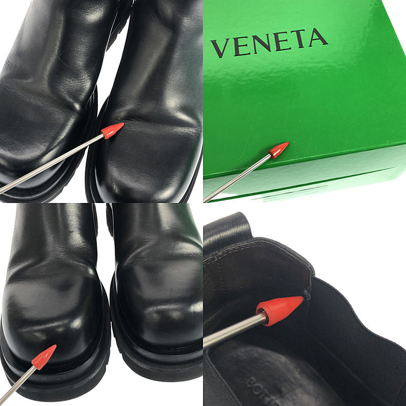 BOTTEGA VENETA / ボッテガヴェネタ Lug ankle boots  / レザー ラグ チェルシーアンクル サイドゴアブーツ / 革靴