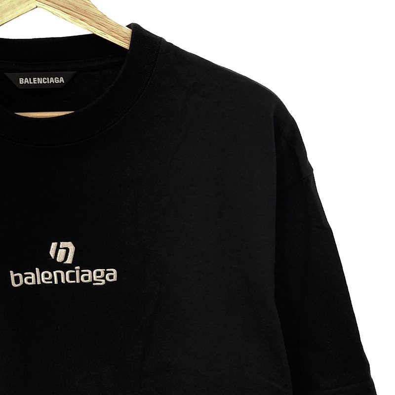 BALENCIAGA / バレンシアガ コットン ロゴ オーバーカットソー Tシャツ