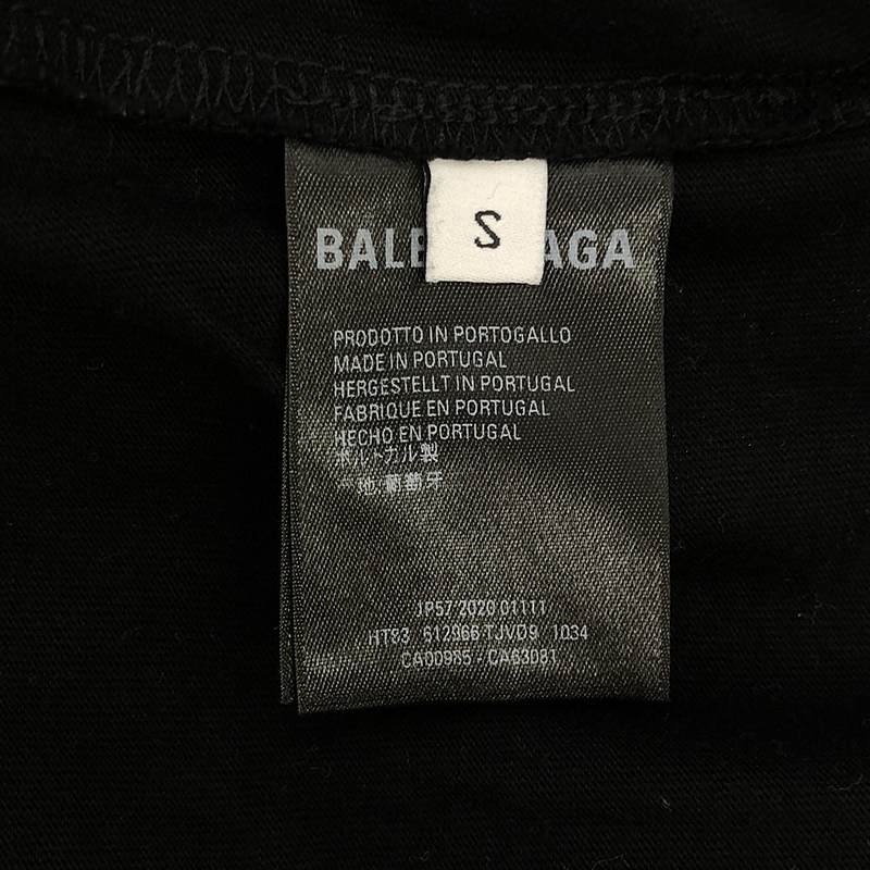 BALENCIAGA / バレンシアガ コットン ロゴ オーバーカットソー Tシャツ