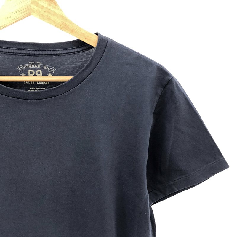 RRL / ダブルアールエル ロゴ刺しゅう コットン クルーネック Tシャツ