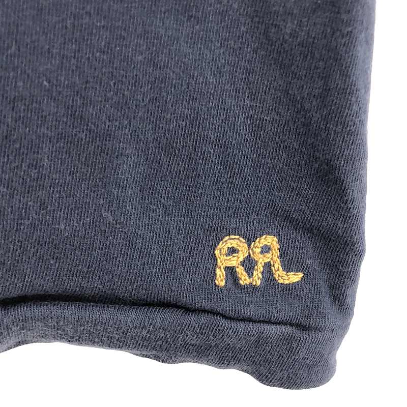 RRL / ダブルアールエル ロゴ刺しゅう コットン クルーネック Tシャツ