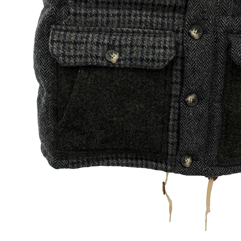 BEAUTY&YOUTH / ビューティーアンドユース HARRIS TWEED クレイジーダウンベスト
