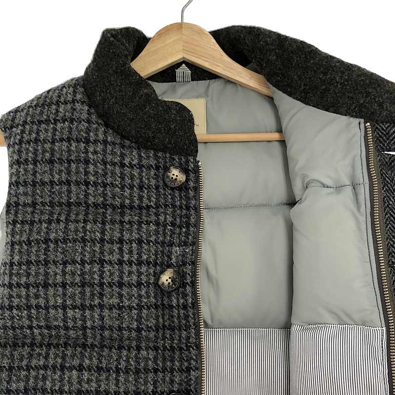 BEAUTY&YOUTH / ビューティーアンドユース HARRIS TWEED クレイジーダウンベスト