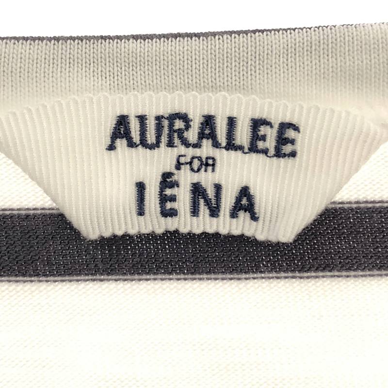 IENA / イエナ × AURALEE ボートネックボーダーカットソー