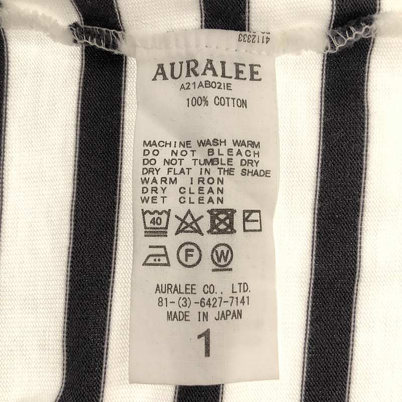 IENA / イエナ × AURALEE ボートネックボーダーカットソー