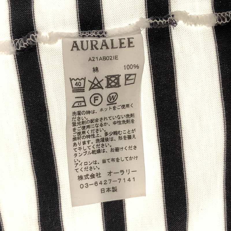 IENA / イエナ × AURALEE ボートネックボーダーカットソー