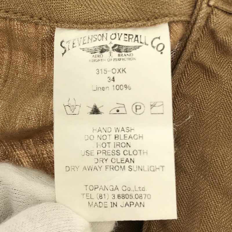 ​Stevenson Overall Co. / スティーブンソンオーバーオール HBT ヘリンボーン 月桂樹 リネン モンキー パンツ
